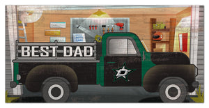 Dallas Stars Best Dad Truck Sign - 6"x12"