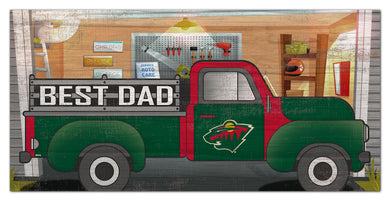Minnesota Wild Best Dad Truck Sign - 6