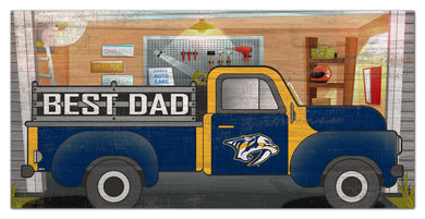Nashville Predators Best Dad Truck Sign - 6