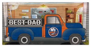 New York Islanders Best Dad Truck Sign - 6"x12"