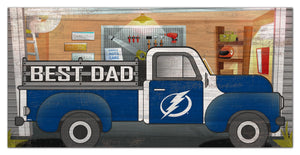 Tampa Bay Lightning Best Dad Truck Sign - 6"x12"