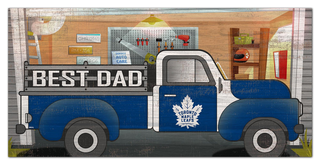 Toronto Maple Leafs Best Dad Truck Sign - 6