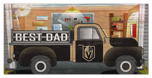 Vegas Golden Knights Best Dad Truck Sign - 6