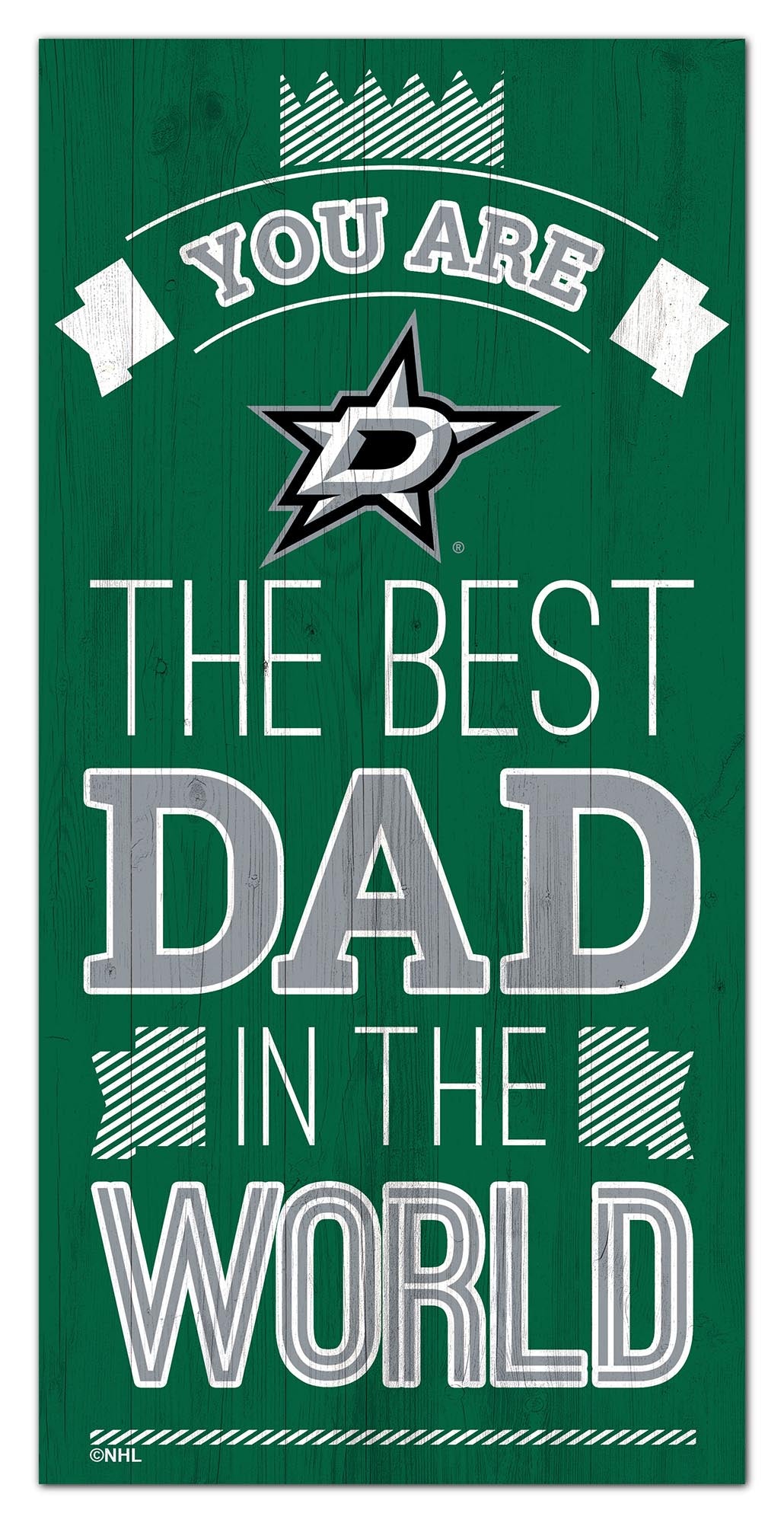 Dallas Stars Best Dad Wood Sign - 6