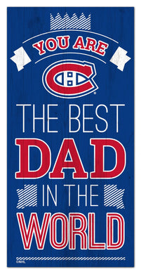 Montreal Canadiens Best Dad Wood Sign - 6