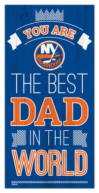 New York Islanders Best Dad Wood Sign - 6