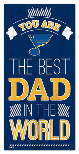 St. Louis Blues Best Dad Wood Sign - 6