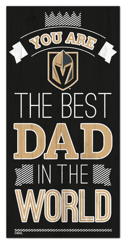 Vegas Golden Knights Best Dad Wood Sign - 6