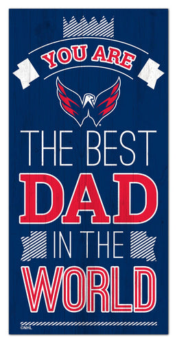 Washington Capitals Best Dad Wood Sign - 6