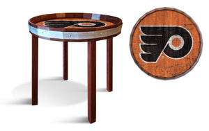 Philadelphia Flyers Barrel Top Side Table