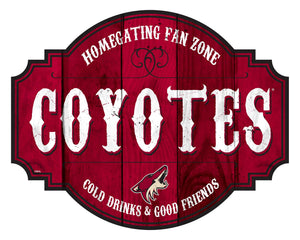 Arizona Coyotes Homegating Wood Tavern Sign