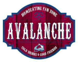 Colorado Avalanche Homegating Wood Tavern Sign