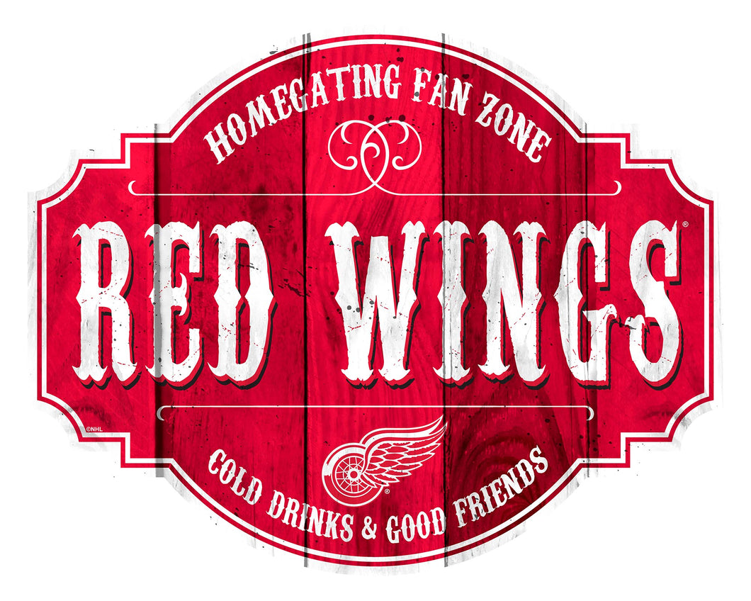 Detroit Red Wings Homegating Wood Tavern Sign