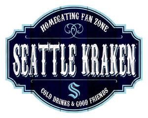 Seattle Kraken Homegating Wood Tavern Sign