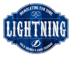 Tampa Bay Lightning Homegating Wood Tavern Sign