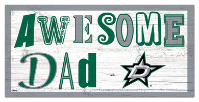 Dallas Stars Awesome Dad Wood Sign - 6