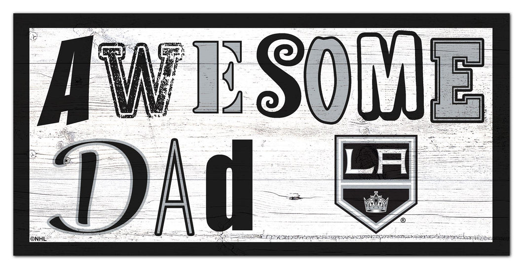 Los Angeles Kings Awesome Dad Wood Sign - 6
