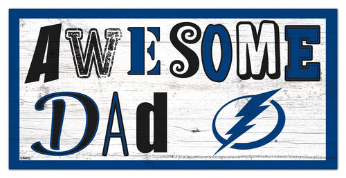 Tampa Bay Lightning Awesome Dad Wood Sign - 6