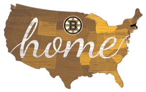 Boston Bruins USA Shape Home Cutout