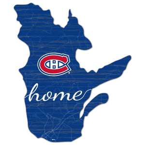 Montreal Canadiens Province Shape Home Cutout