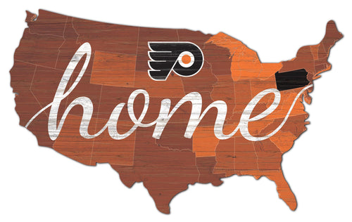Philadelphia Flyers USA Shape Home Cutout