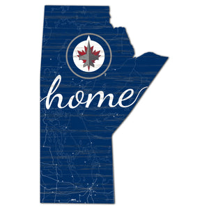 Winnipeg Jets Province Shape Home Cutout
