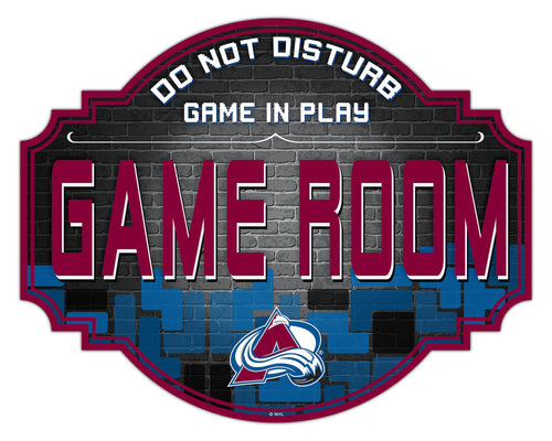 Colorado Avalanche Game Room Wood Tavern Sign -24
