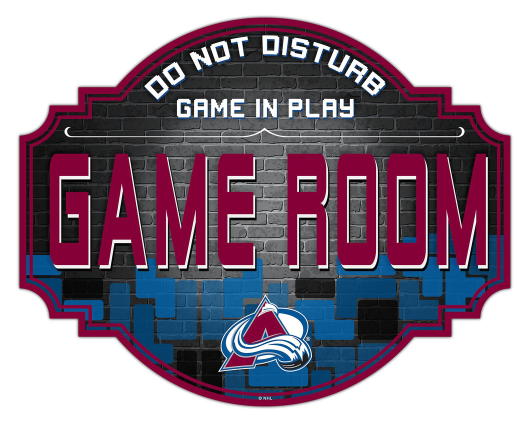 Colorado Avalanche Game Room Wood Tavern Sign -24
