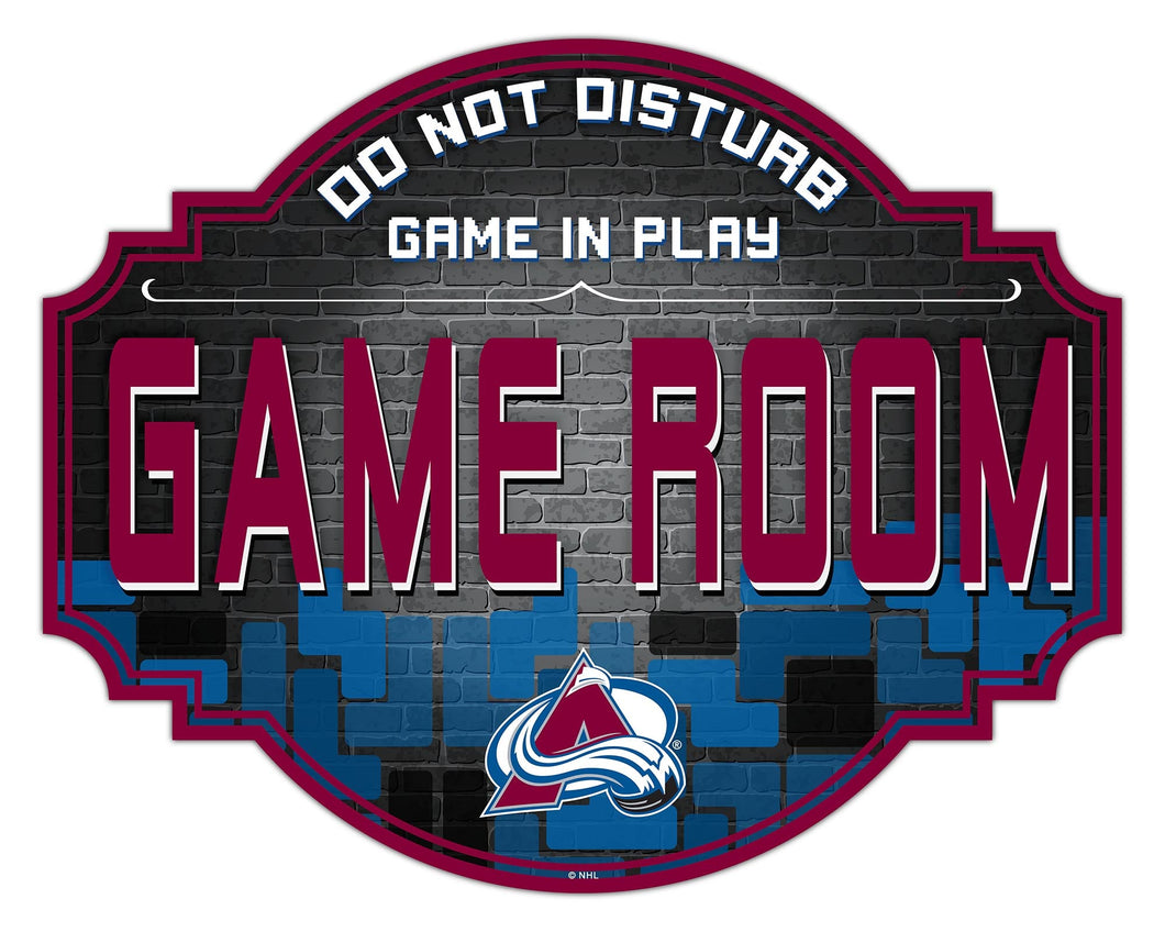 Colorado Avalanche Game Room Wood Tavern Sign -12