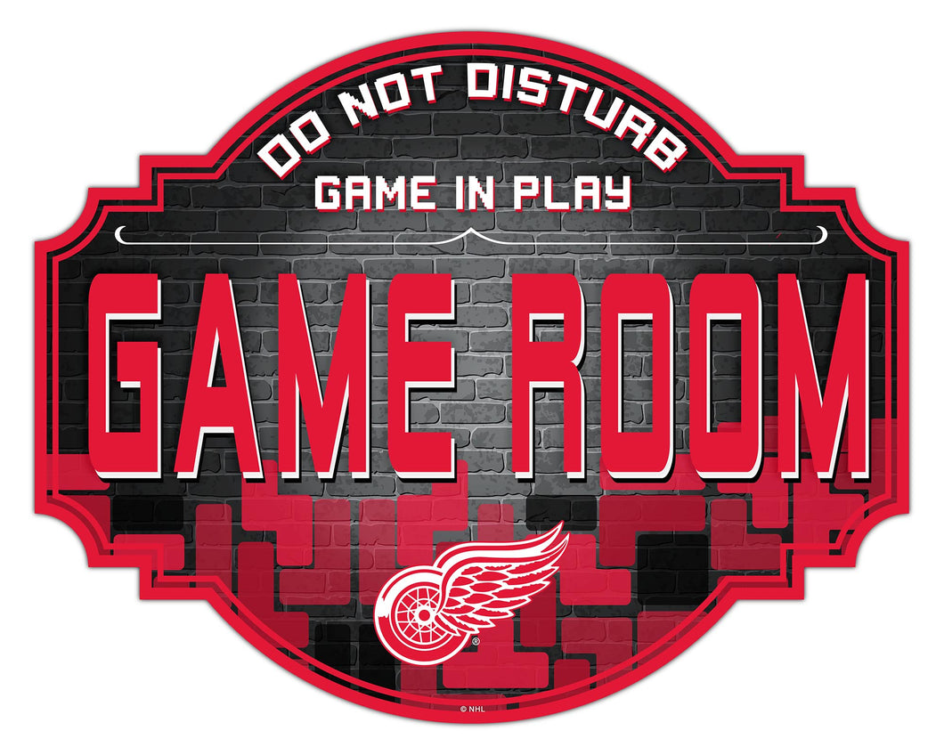 Detroit Red Wings Game Room Wood Tavern Sign -24