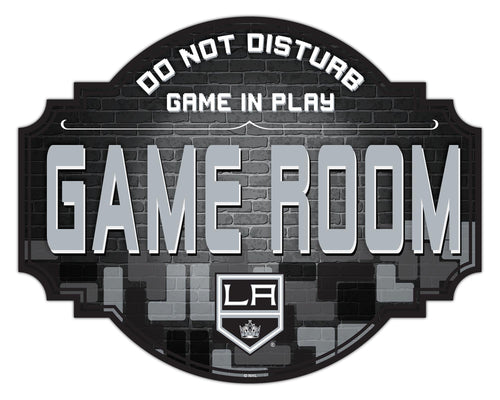 Los Angeles Kings Game Room Wood Tavern Sign -12