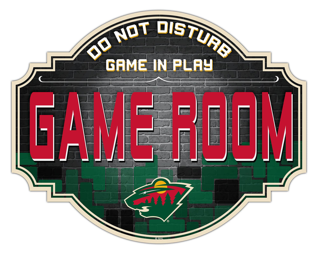 Minnesota Wild Game Room Wood Tavern Sign -24