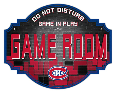 Montreal Canadiens Game Room Wood Tavern Sign -24