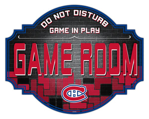 Montreal Canadiens Game Room Wood Tavern Sign -24"