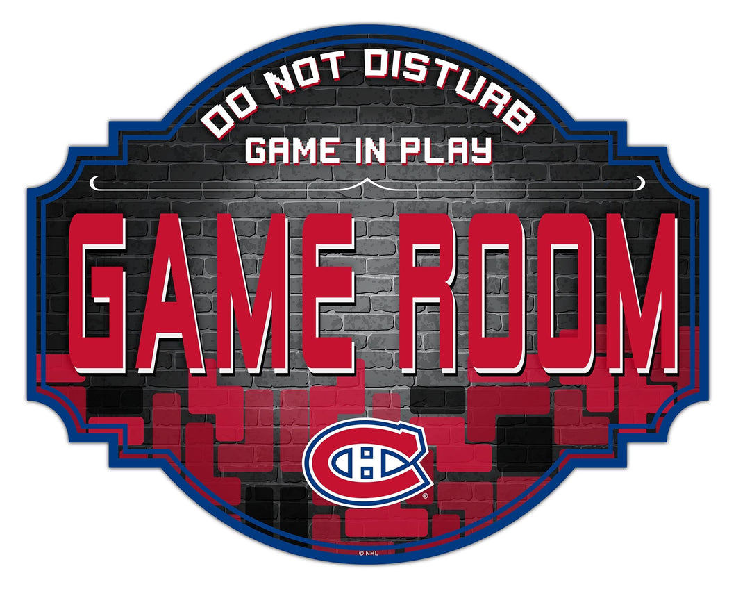 Montreal Canadiens Game Room Wood Tavern Sign -12