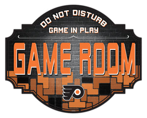 Philadelphia Flyers Game Room Wood Tavern Sign -24"