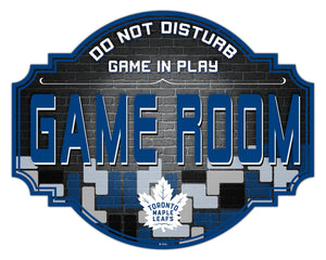 Toronto Maple Leafs Game Room Wood Tavern Sign -12"
