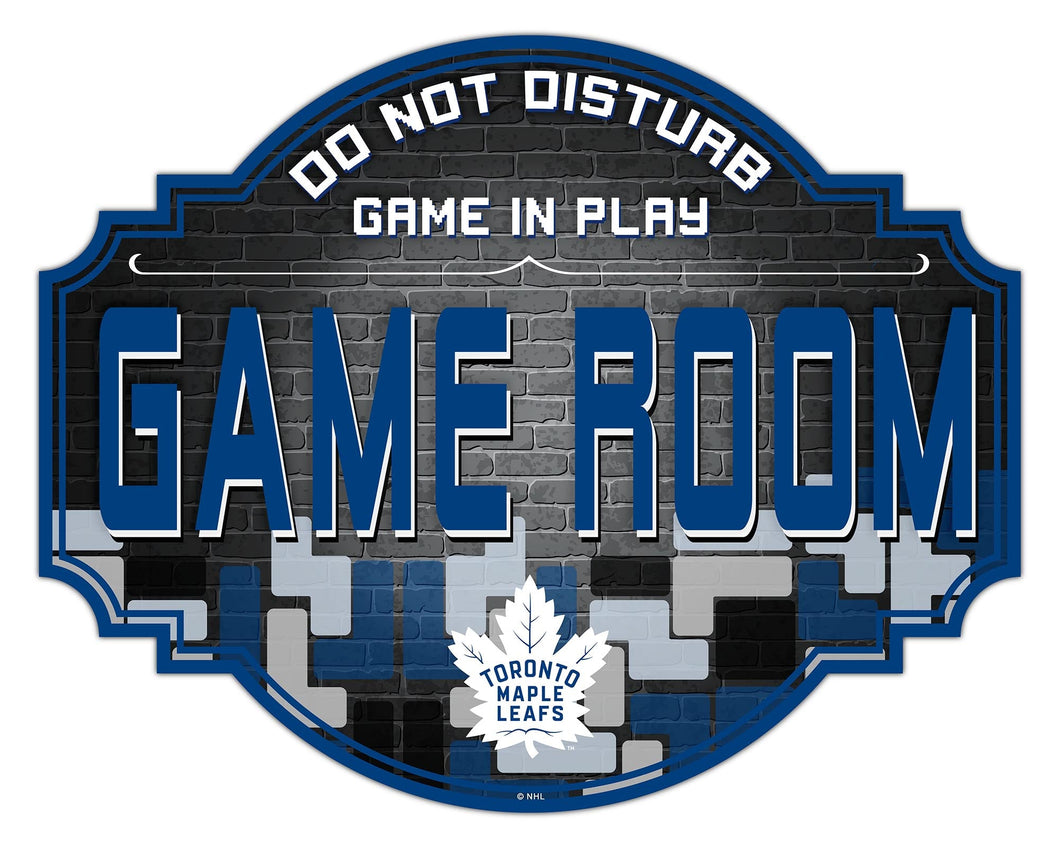 Toronto Maple Leafs Game Room Wood Tavern Sign -12