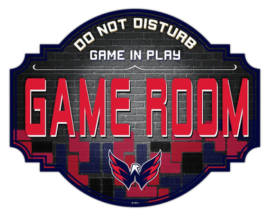 Washington Capitals Game Room Wood Tavern Sign -12