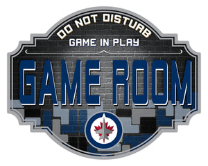 Winnipeg Jets Game Room Wood Tavern Sign -24"