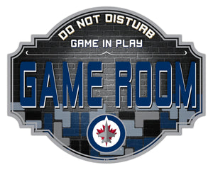 Winnipeg Jets Game Room Wood Tavern Sign -12"