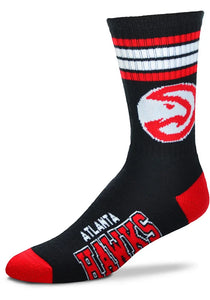 Atlanta Hawks - 4 Stripe Deuce Crew Socks