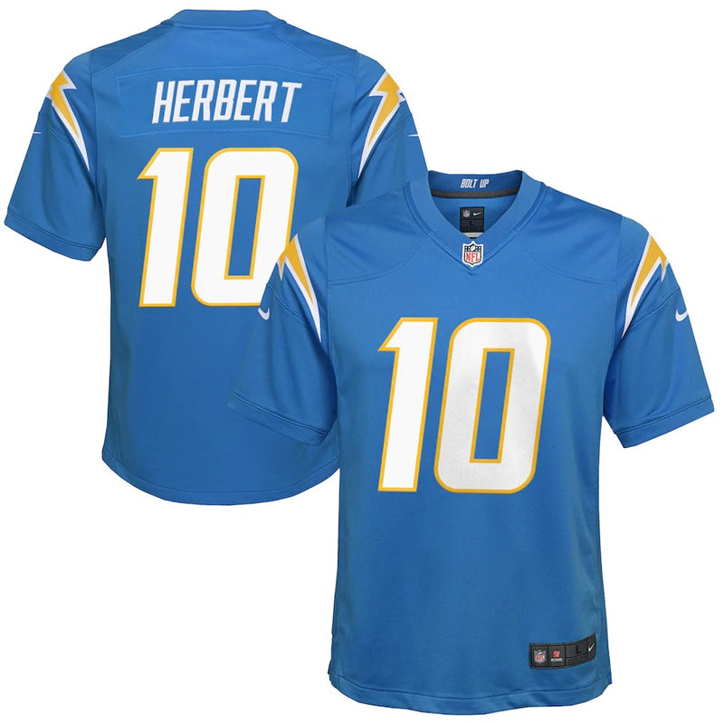 NFL NFL Youth Jerseys LA Chargers Justin Herbert #10 Blue