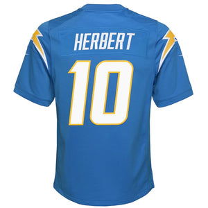 Justin Herbert Los Angeles Chargers Nike #10 Youth Jersey