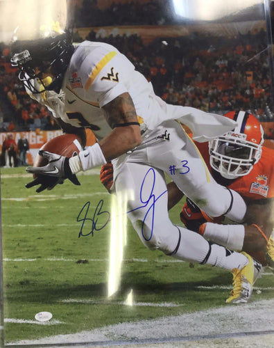 Stedman Bailey West Virginia Mountaineers Signed 16x20 Photos JSA