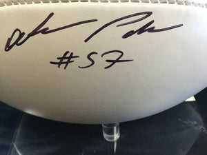 WVU collectibles #57 Adam Pankey signed football from Sports Fanz