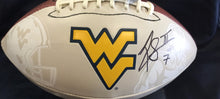 wvu football, rushel shell autograph 