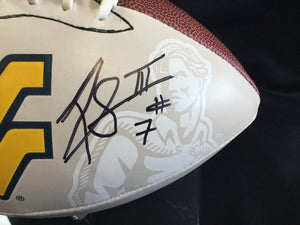 wvu football, rushel shell autograph