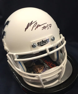 WVU collectibles Adam Pankey signed white mini helmet from Sports Fanz