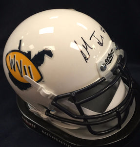 wvu football, shelton gibson autograph